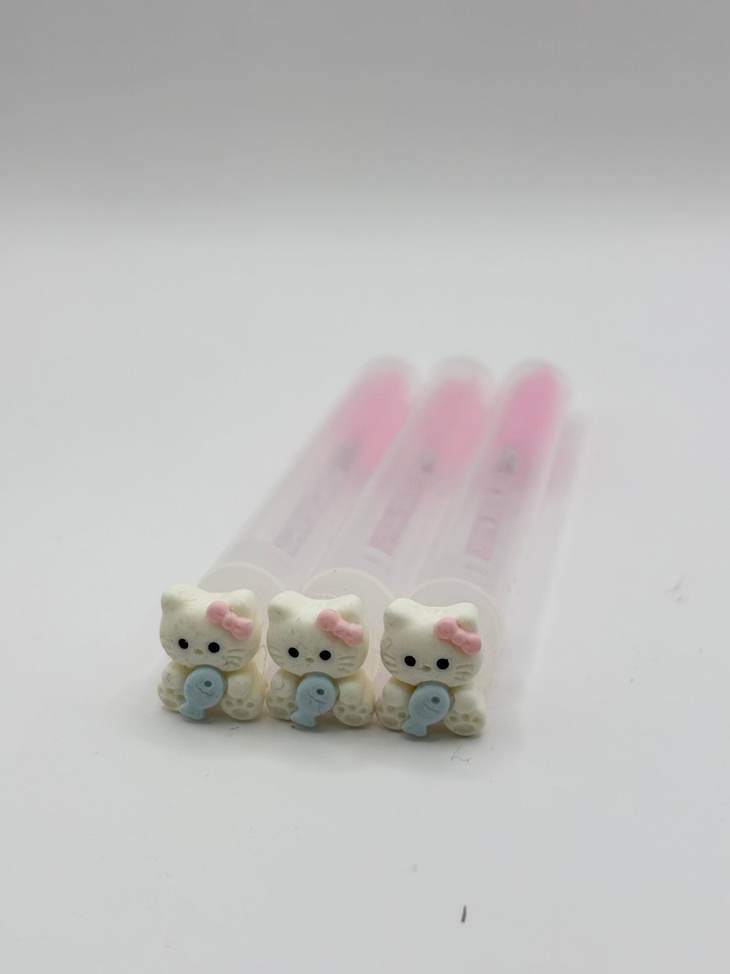 Lash Extension Spoolie Brush with Cover / Price for 1 - white cats