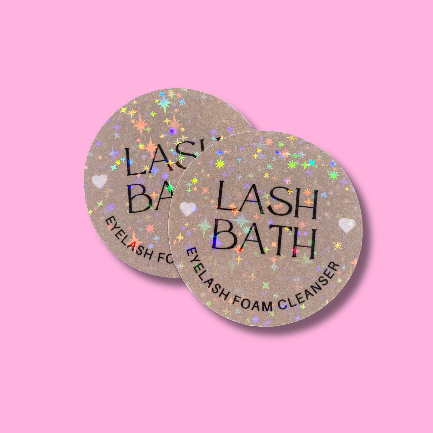 TAN LASH SHAMPOO LABELS | 2” | NO INGREDIENT LIST