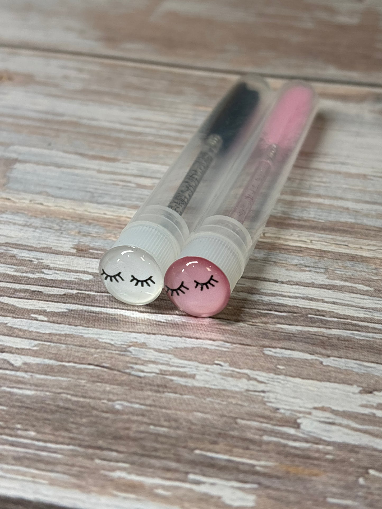 Lash Extension Spoolie Brush with Cover / Price for 1- lash print