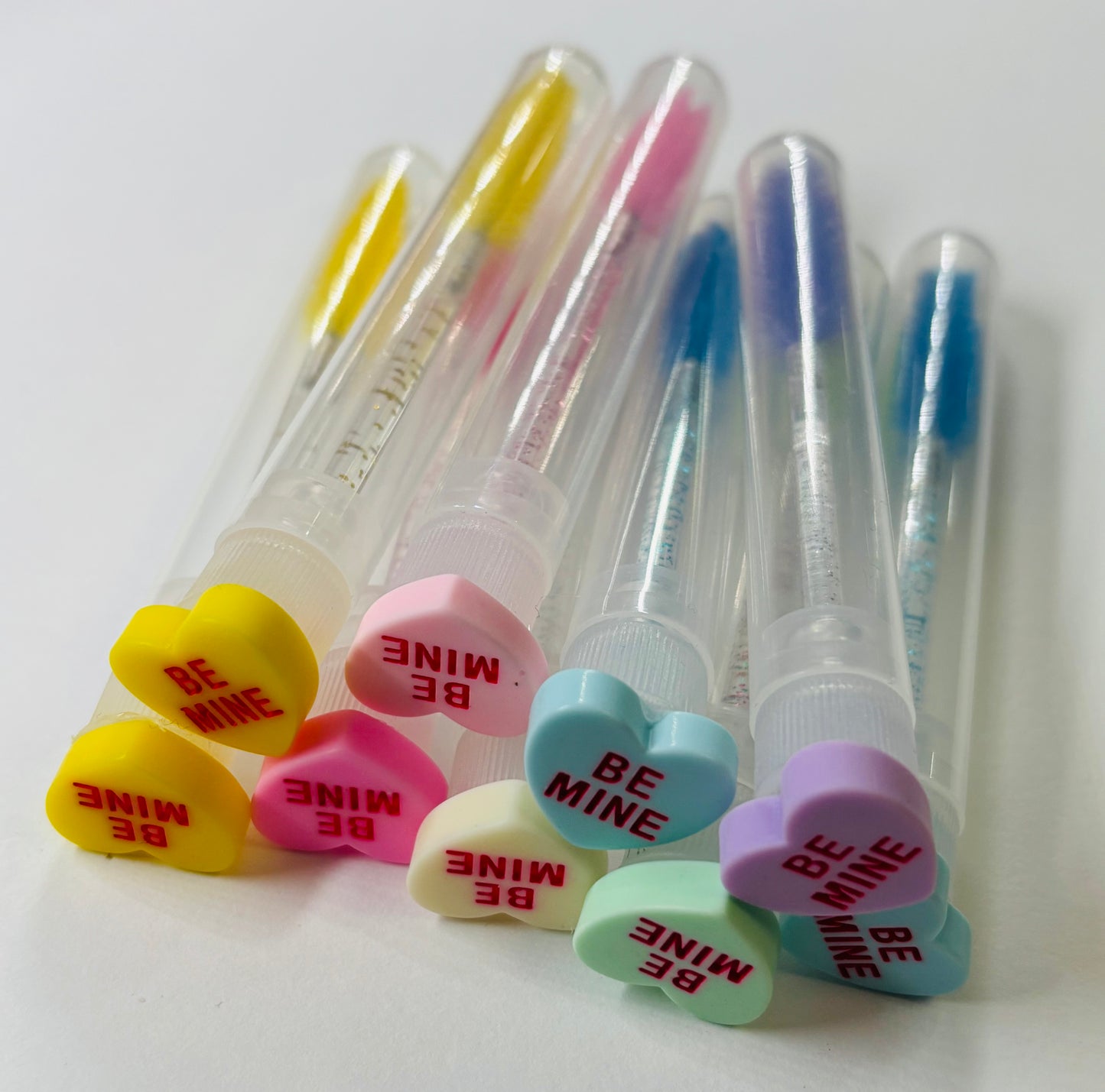 Lash Extension Spoolie Brush with Cover / Price for 1- be mine conversation hearts