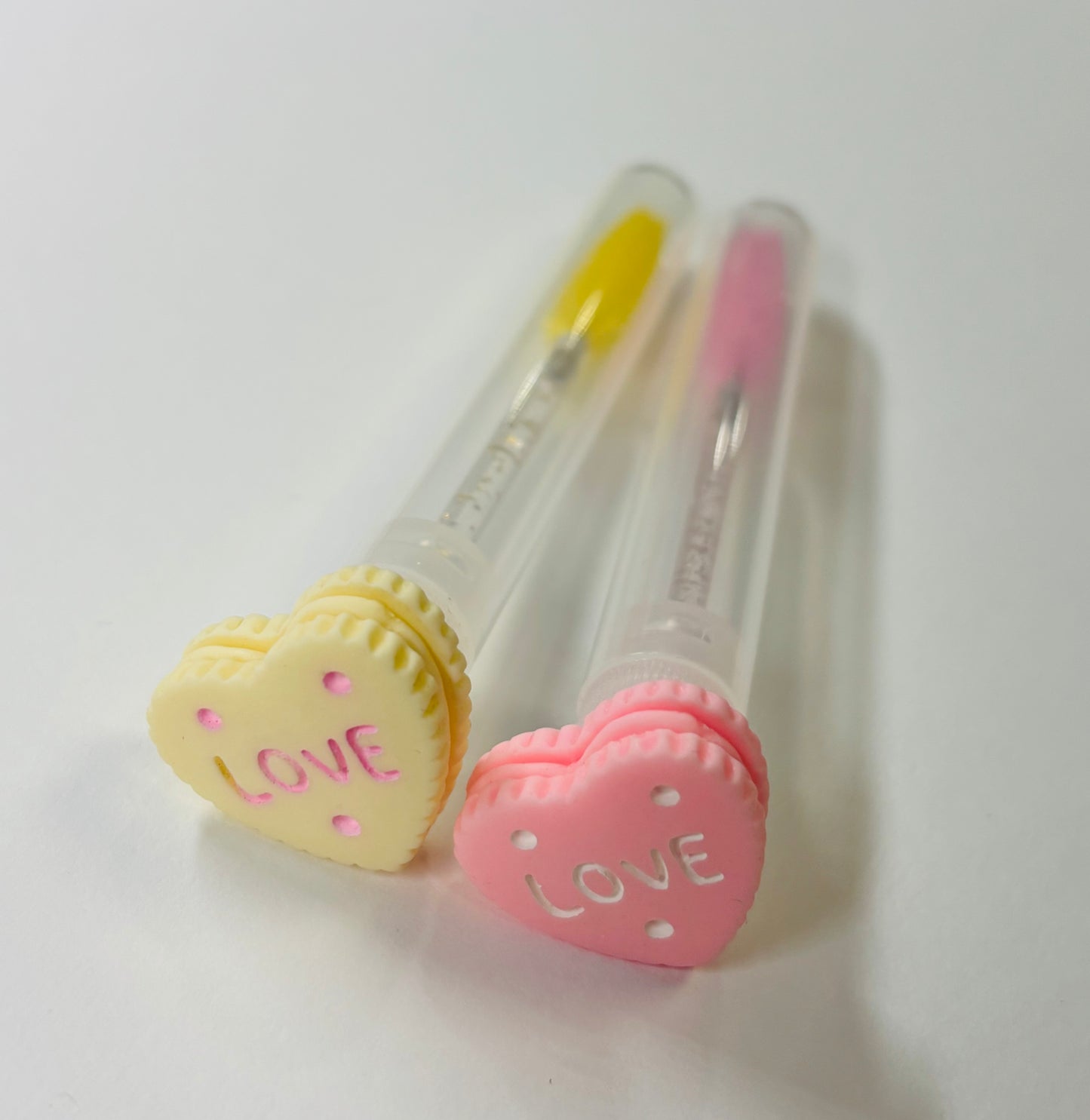 Lash Extension Spoolie Brush with Cover / Price for 1- love cookie