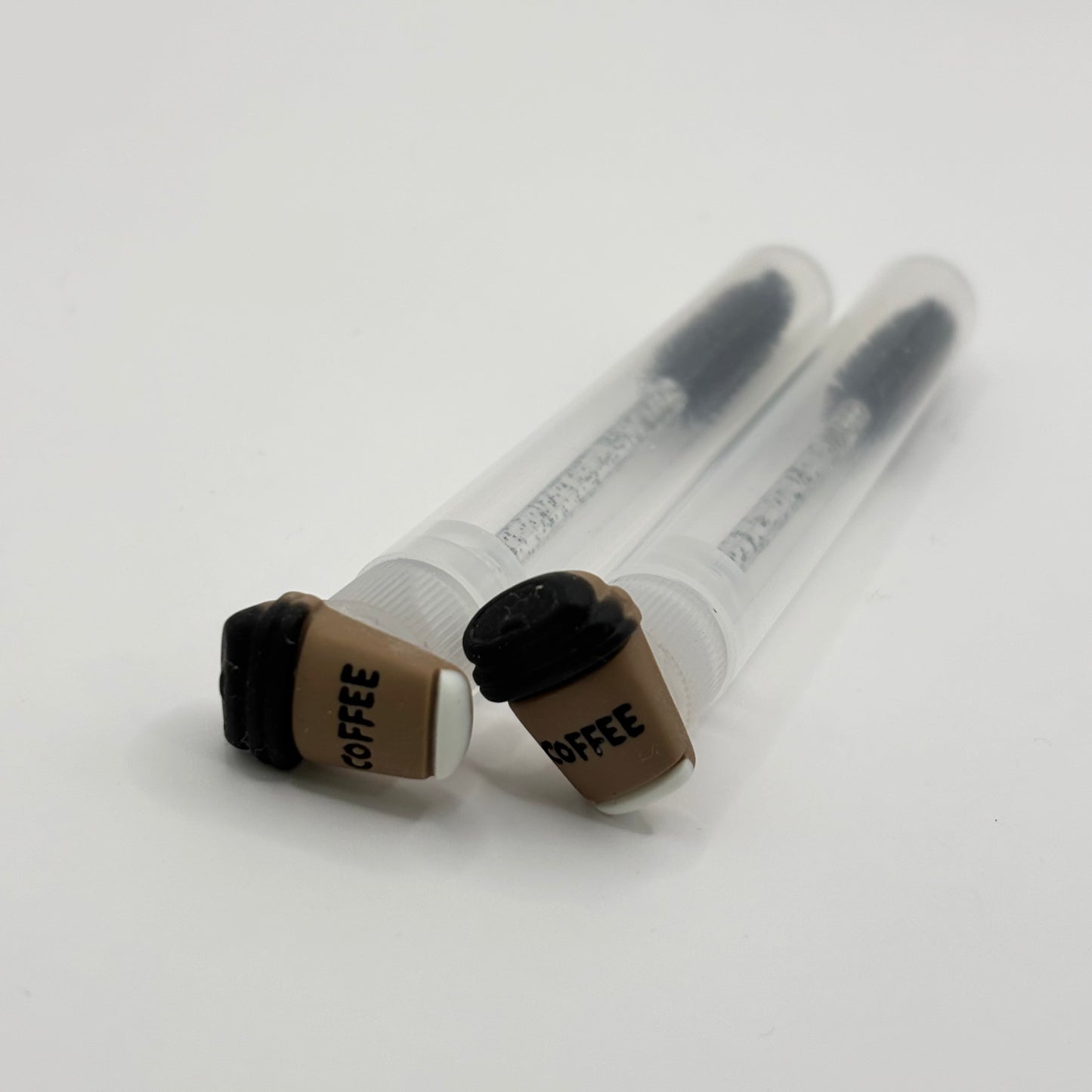 Lash Extension Spoolie Brush with Cover / Price for 1 - coffee