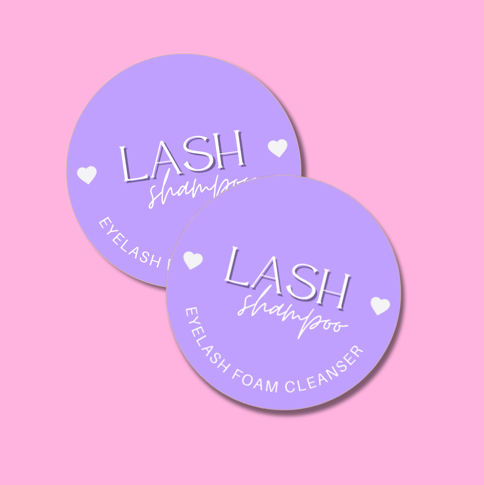 LILAC LASH SHAMPOO LABELS | 2” | NO INGREDIENT LIST