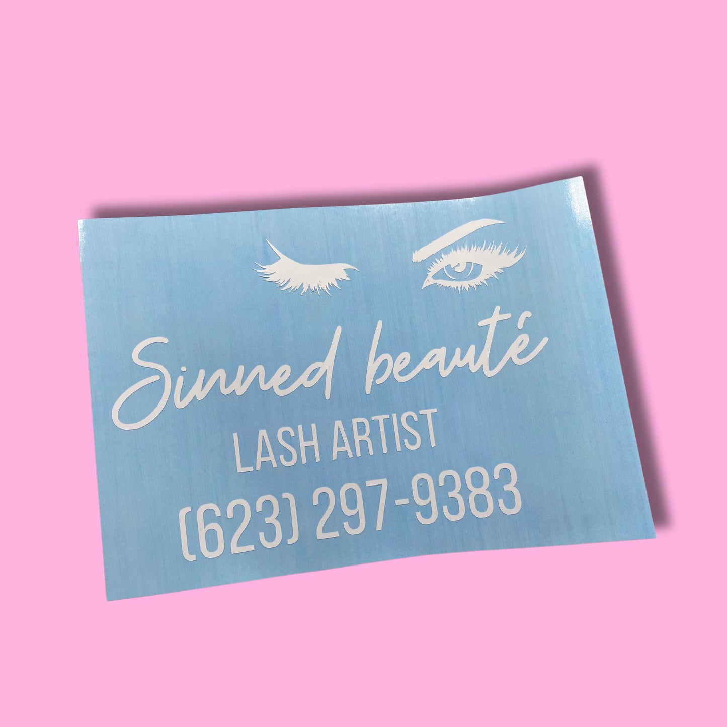 Vinyl Decal / Customizable - Lash tech