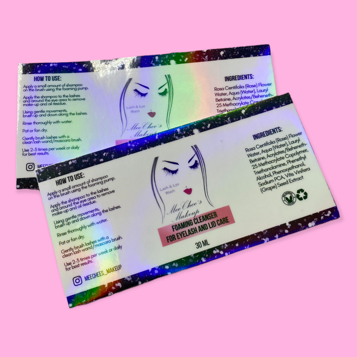 6 FULL COLOR CUSTOM SHAMPOO LABELS WATERPROOF MINIMUM ORDER IS 6