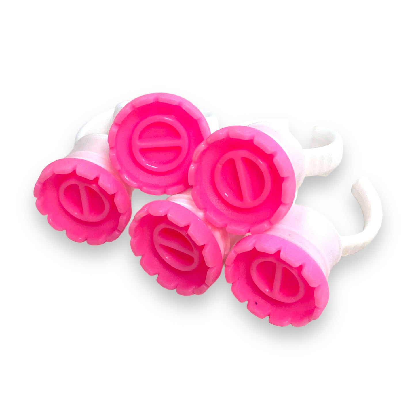 Pink & White Easy Fanning Rings
