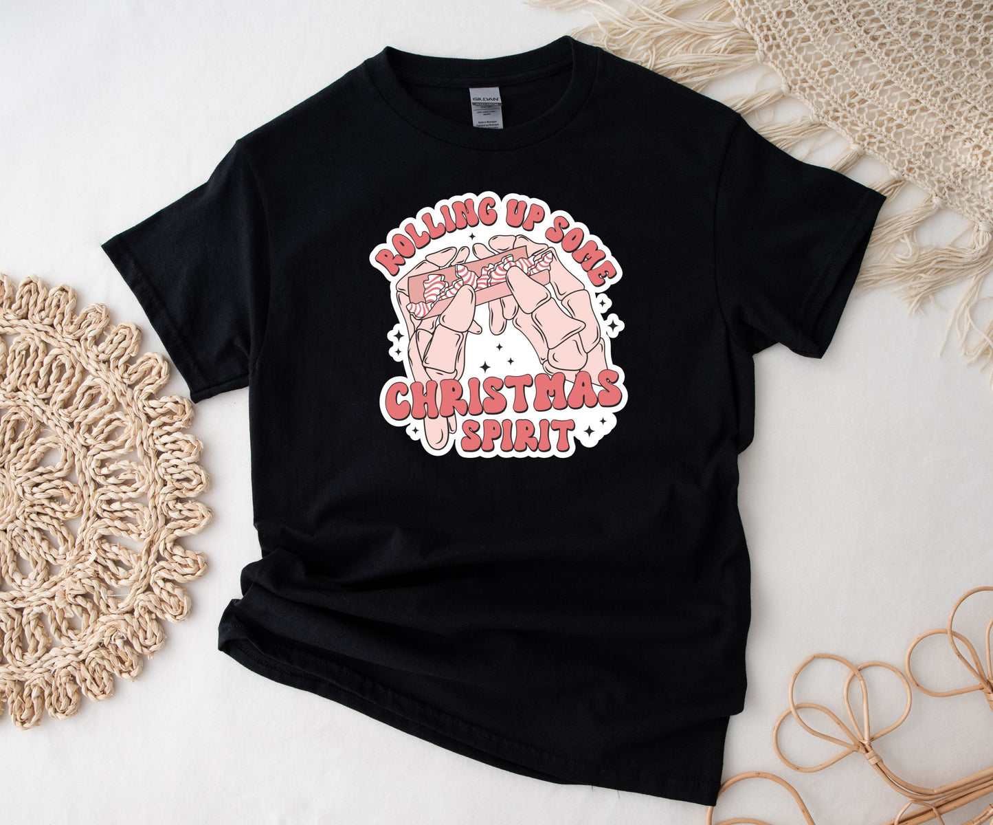 SWEATSHIRT or T-SHIRT- Rolling up some Christmas Spirit