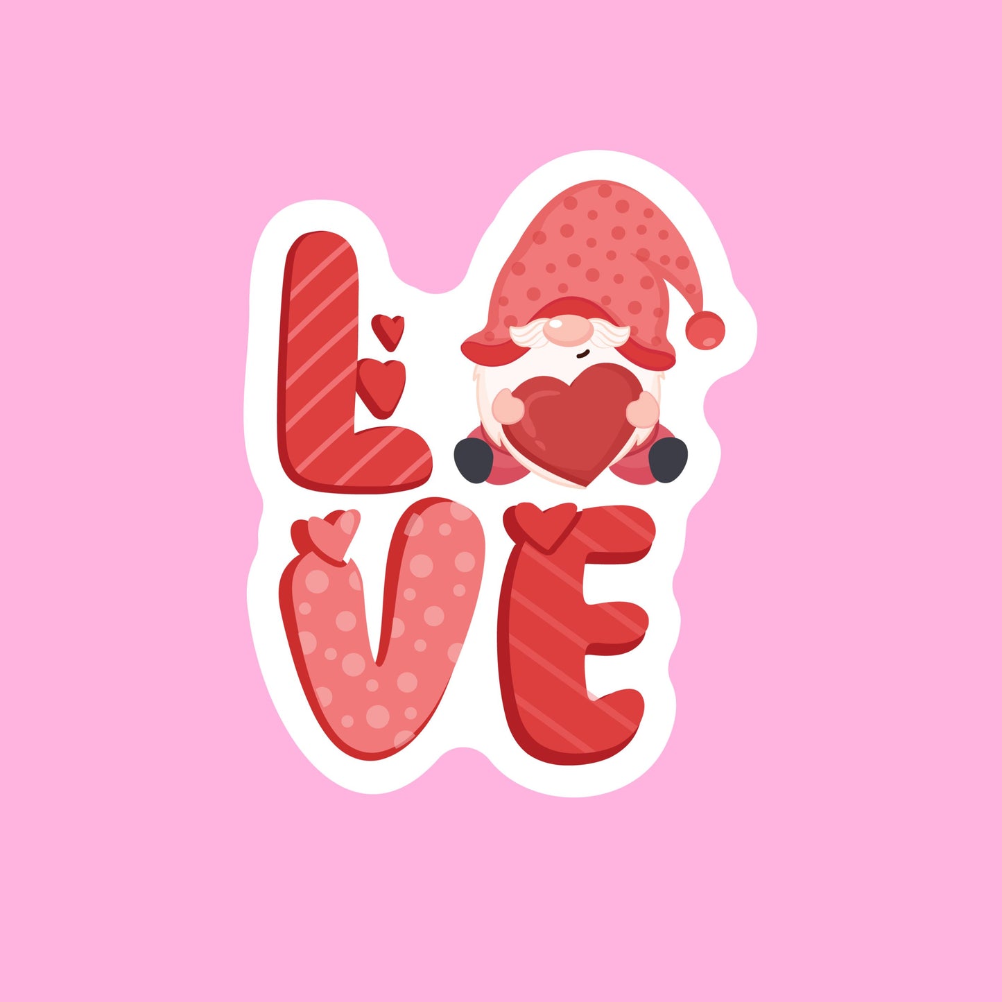 V-day STICKERS - love - Glossy Vinyl Sticker Water Bottle Sticker Laptop Sticker