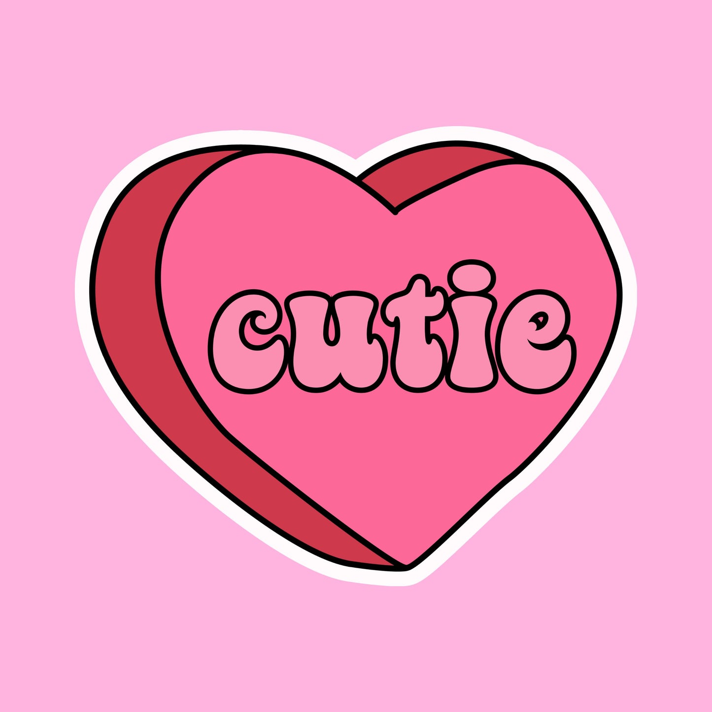 V-day STICKERS - cutie - Glossy Vinyl Sticker Water Bottle Sticker Laptop Sticker