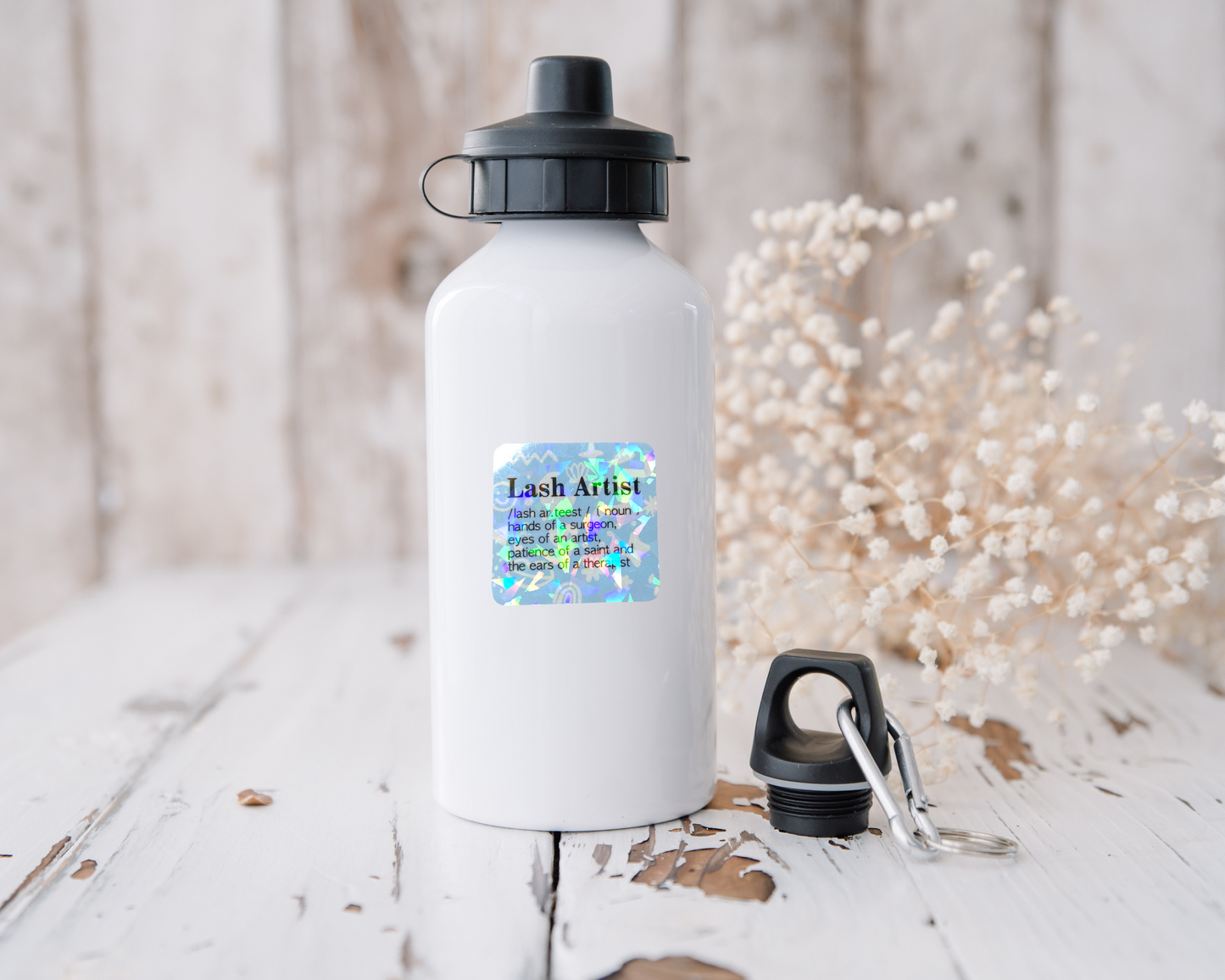 STICKER - LASH ARTIST | 2“x 2" | WATERPROOF | HOLOGRAPHIC | PRICE FOR 1 STICKER