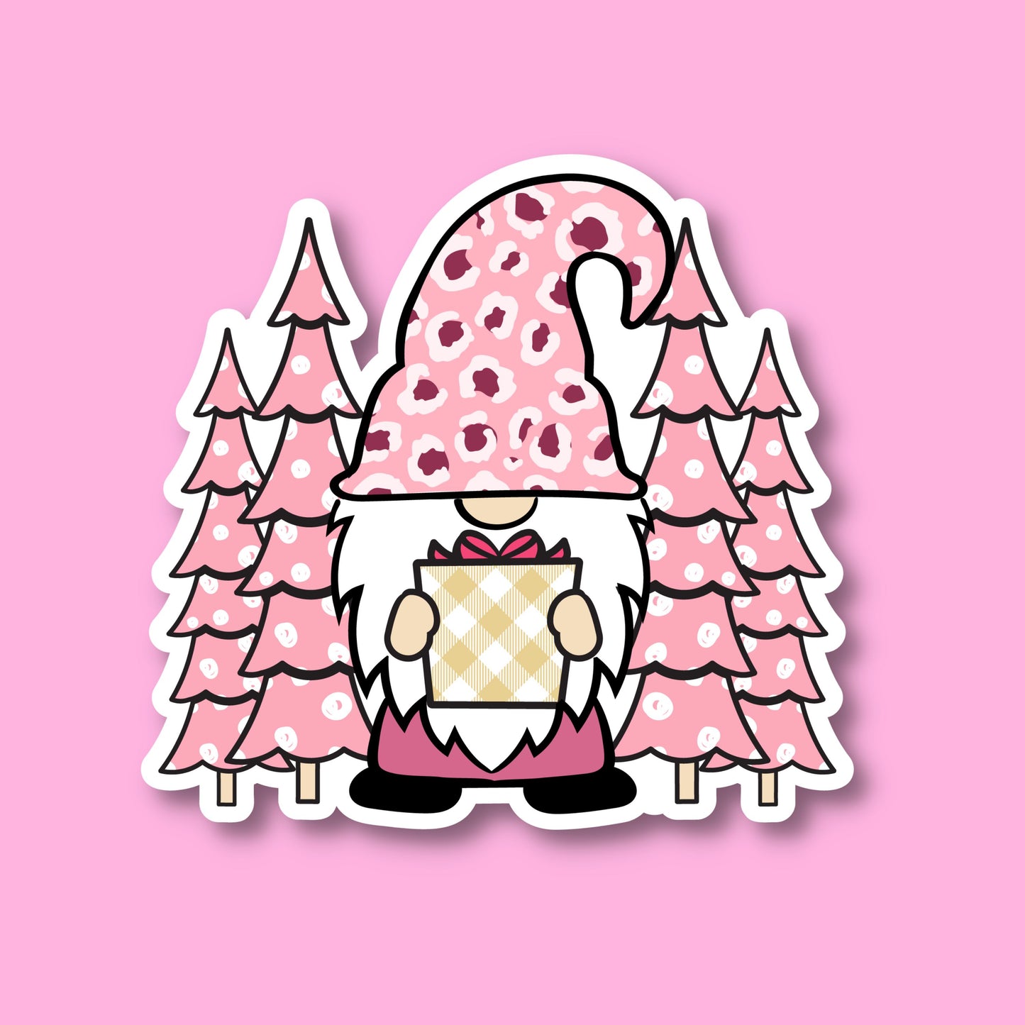 CHRISTMAS STICKERS - gnom - Glossy Vinyl Sticker Water Bottle Sticker Laptop Sticker Sticker