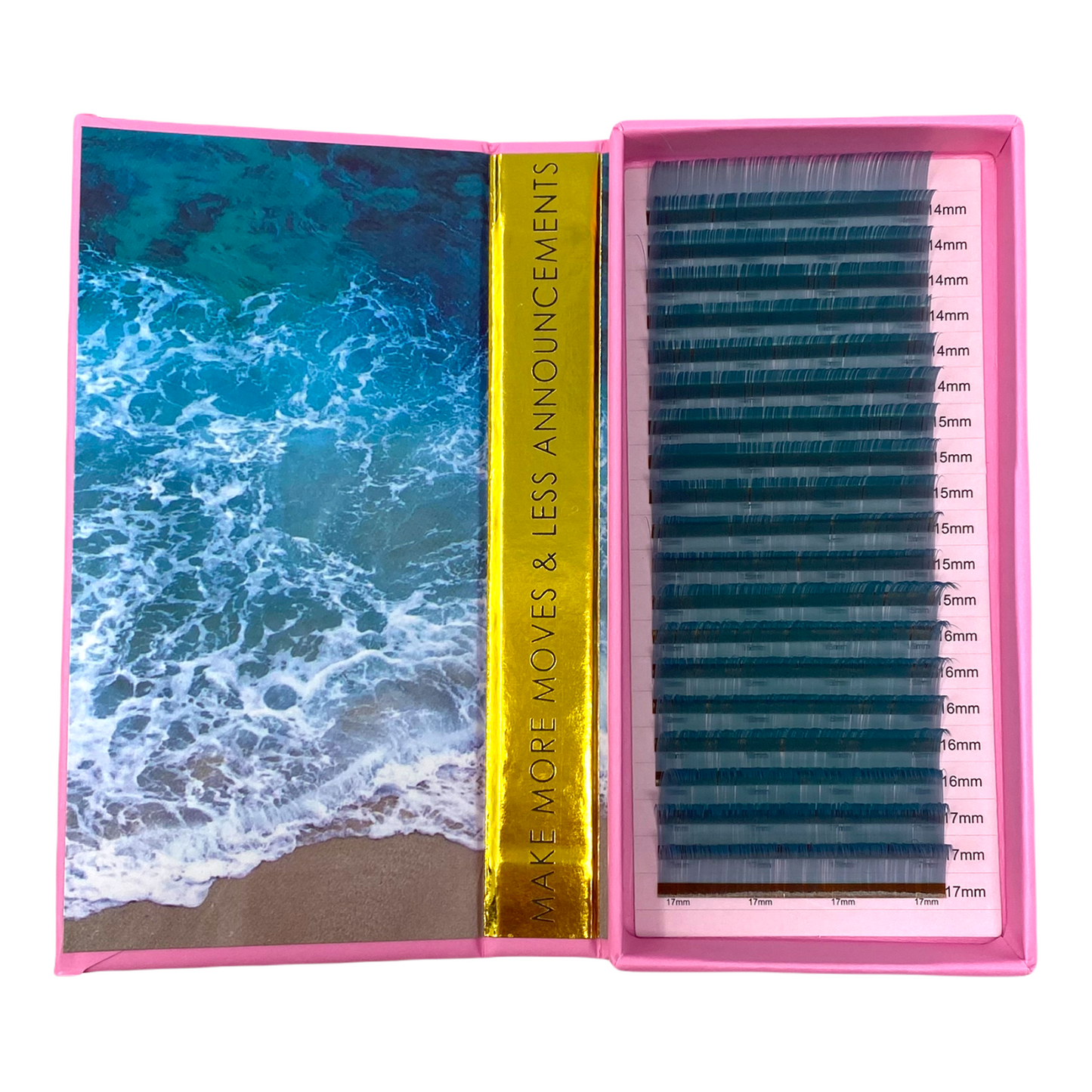 OLD LOGO CLEARANCE- TEAL MIXED LASH TRAY 0.05 MM