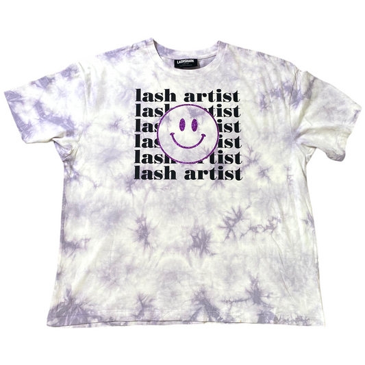 T-SHIRT - LASH ARTIST ( relaxed fit, vinyl print with glitter )