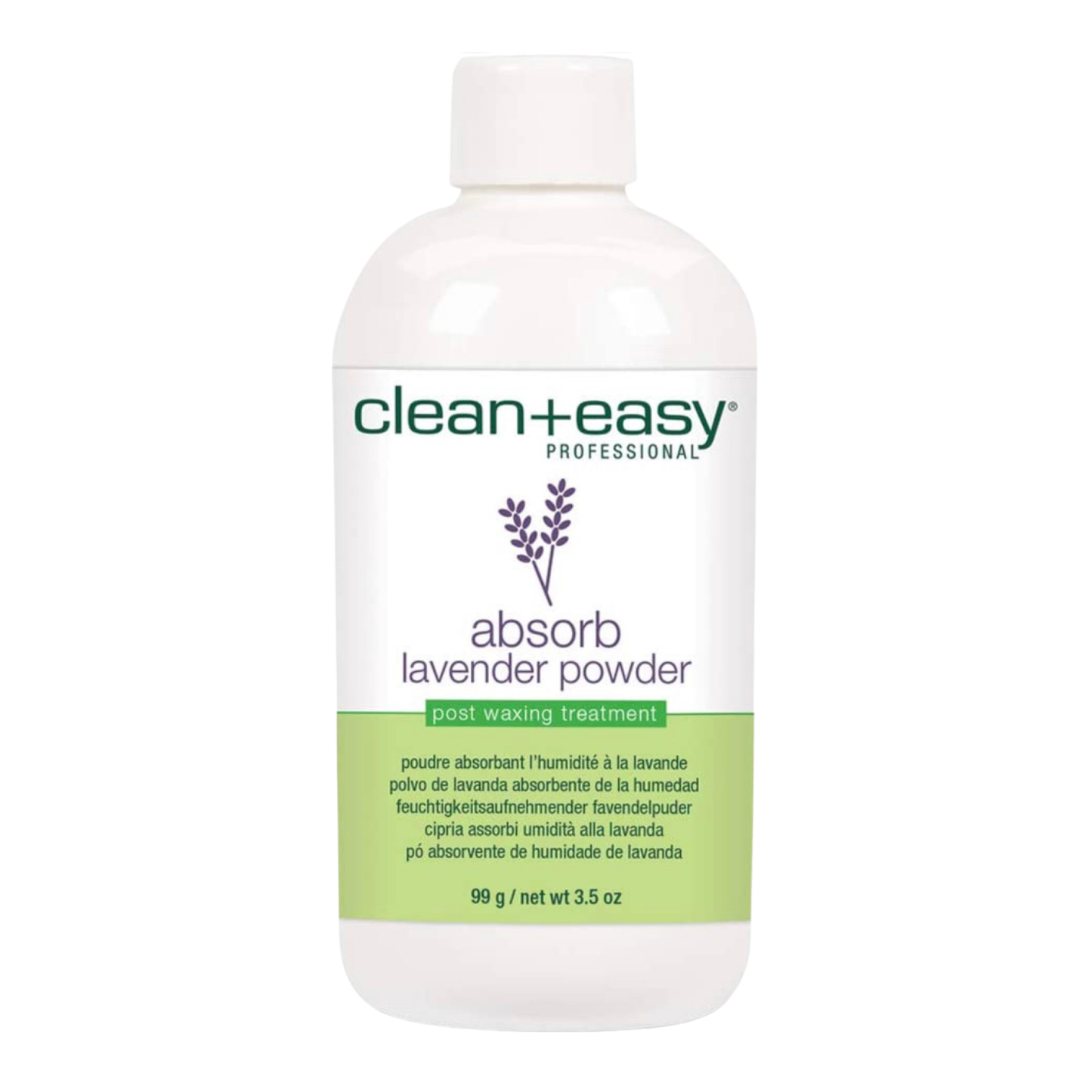 Clean + Easy Absorb Lavender Powder Pre Waxing Treatment | Moisture Absorbent Powder for Hair Removal, 3.5 oz