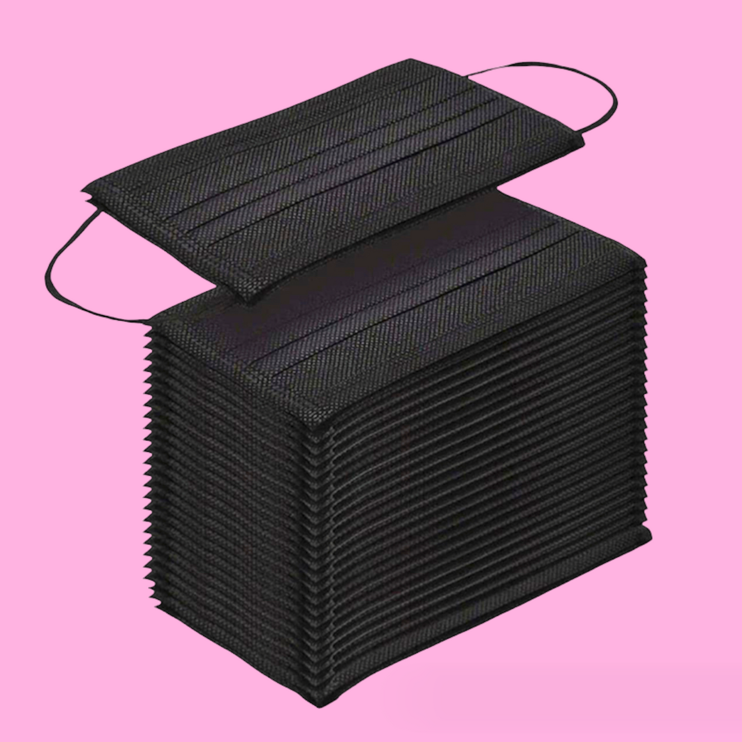 25 Pcs Disposable Black Masks