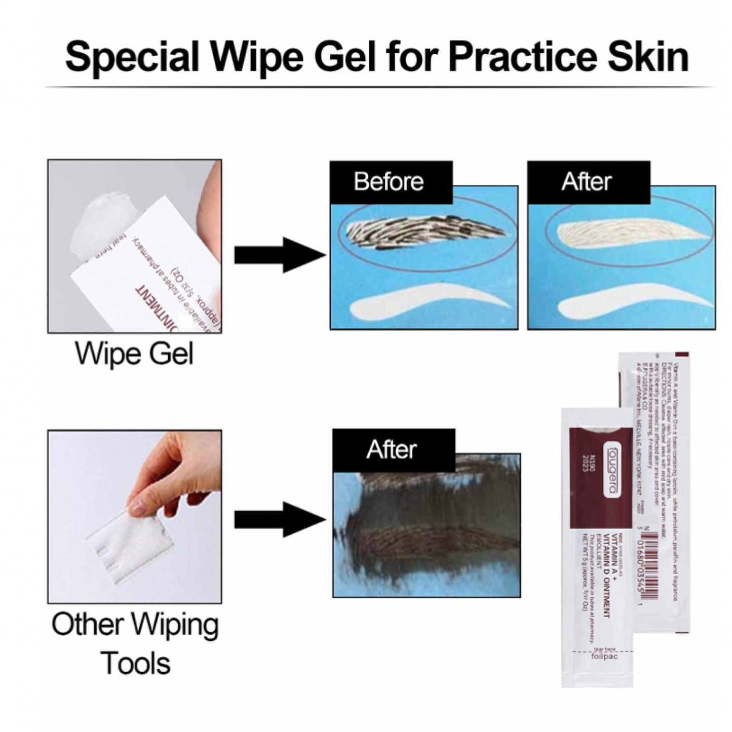 Tattoo Scar Repair Gel Skin Aftercare Ointment Vitamin A&D Anti-Inflammatory Anti Scar Ointment