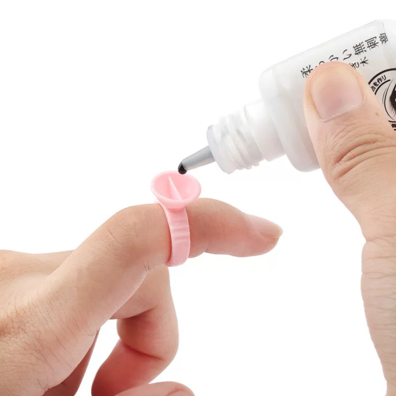 Regular Pink Disposable Glue Rings