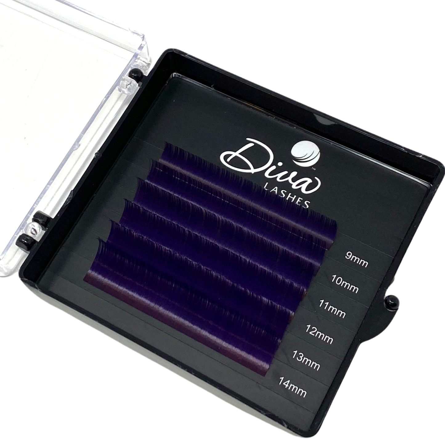 COLORED MINI SIZE PURPLE LASH TRAY 0.07 ( 9-14 mm )