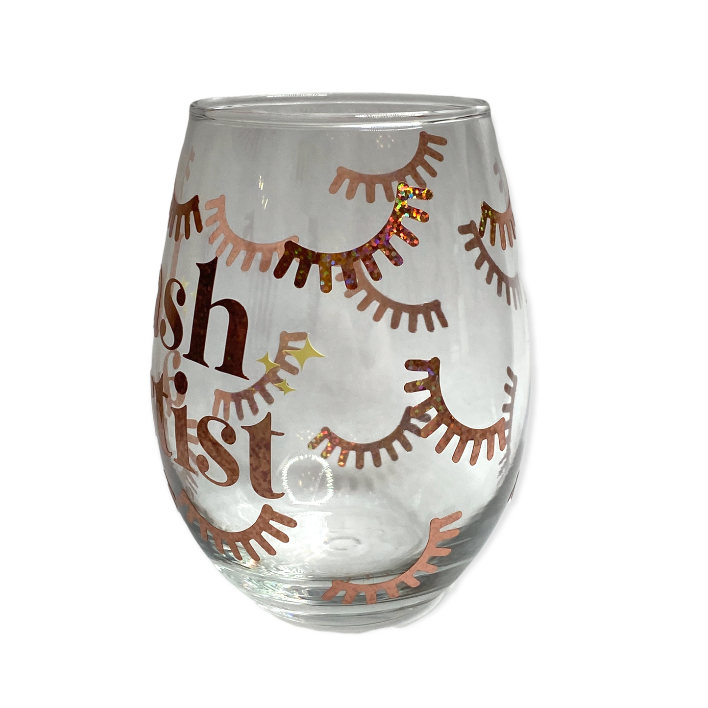 Lash Artist Wine Glass