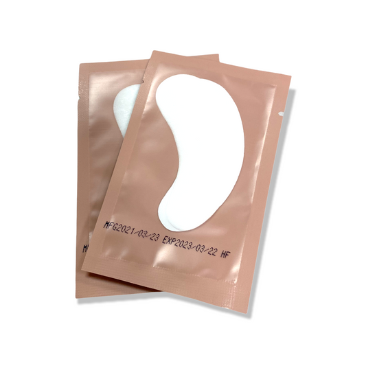 Oval Shaped White Gel Eyepads ( 10 pcs , pink packaging )