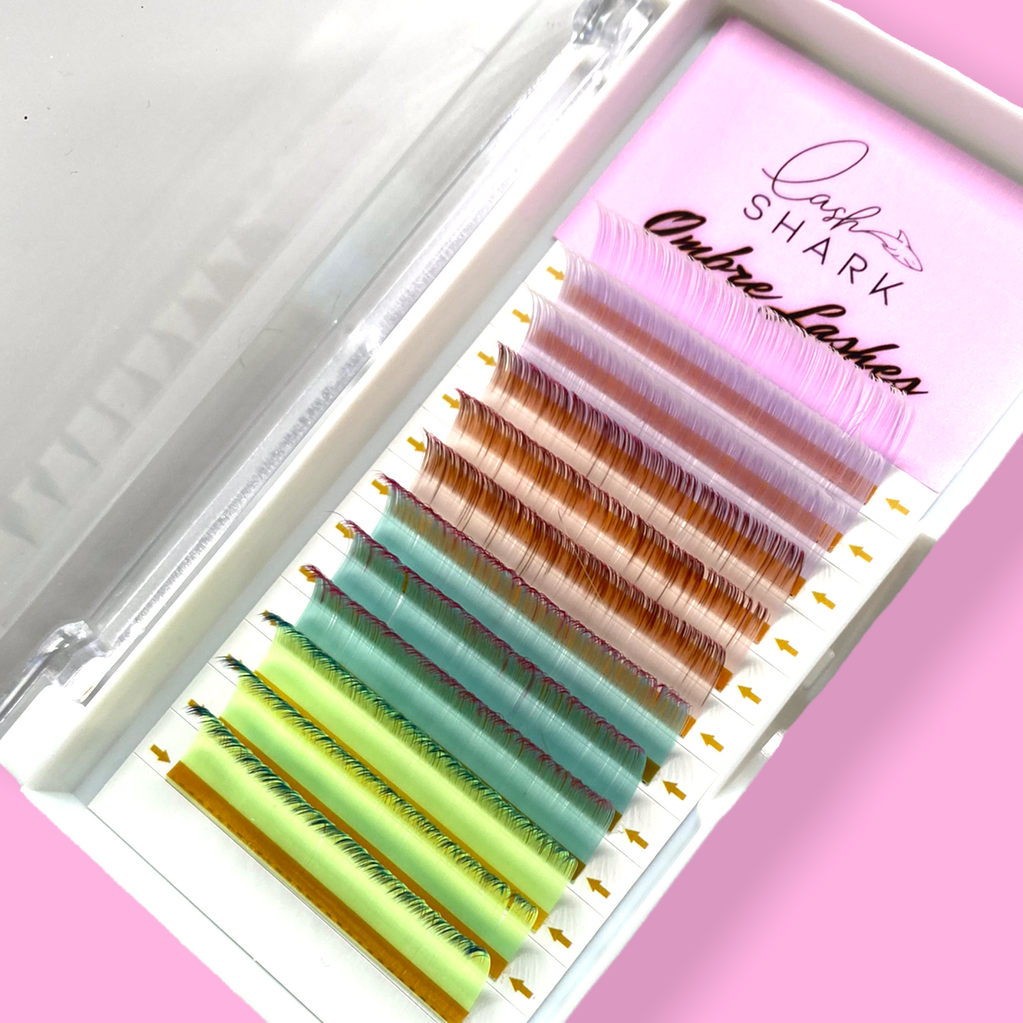 COLORED OMBRE COLORS TRAY - 0.07 16 MM D CURL