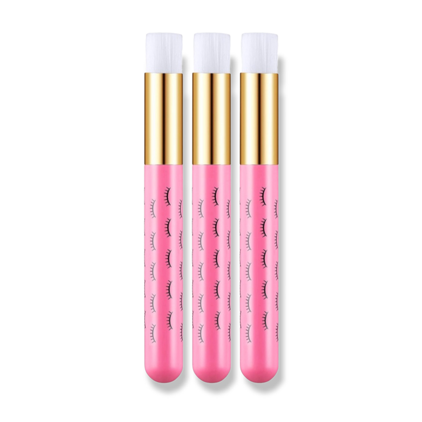 Pink Lash Print Cleansing Brushes