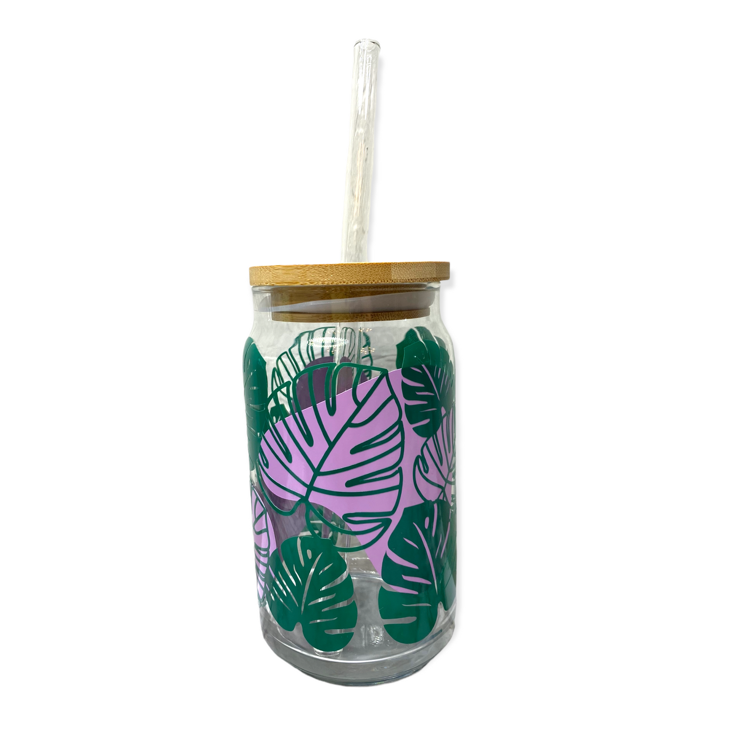 Can Shaped Glass, 16oz - Tropical