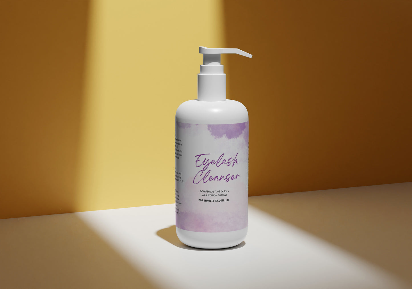 PURPLE HOLOGRAPHIC LASH SHAMPOO LABELS | 3.5" x 2.4" | NO SHAMPOO SIZE | PROLONG INGREDIENT LIST INCLUDED