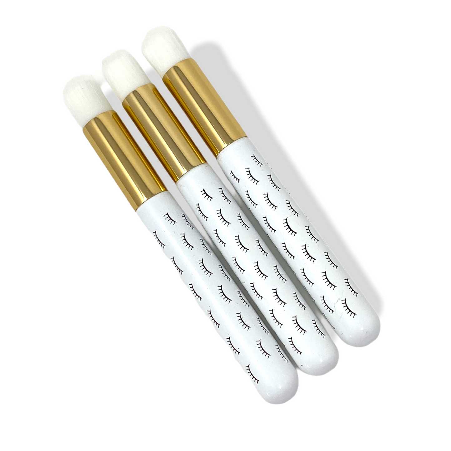 White Lash Print Cleansing Brushes