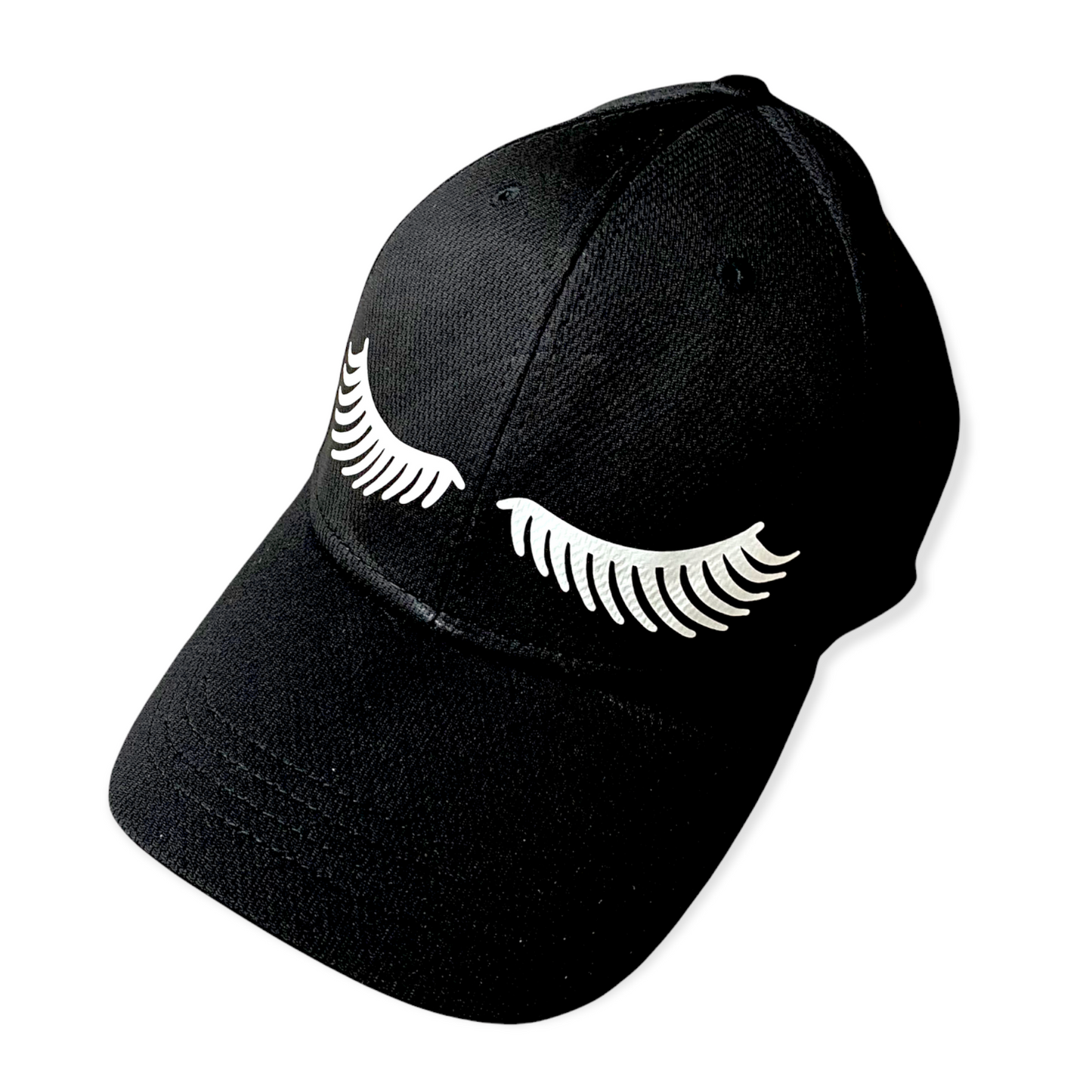Lash Print Baseball Hat- Black