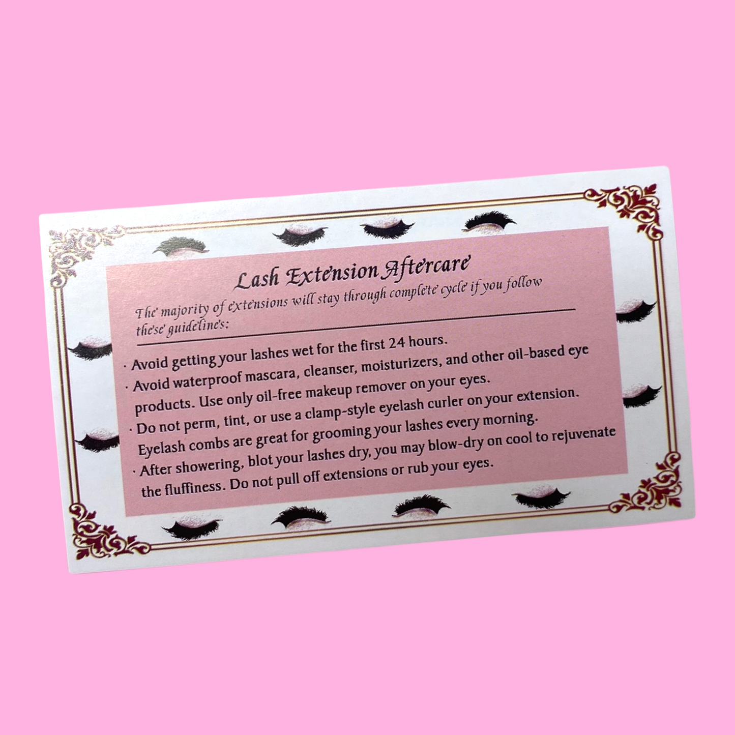 Tarjetas de postratamiento/tarjeta física