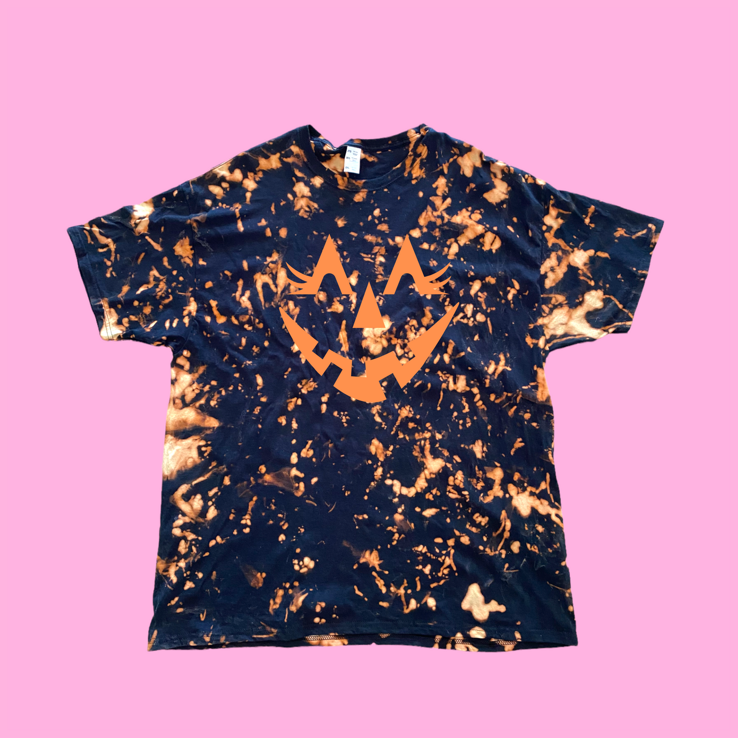 SWEATSHIRT or T-SHIRT- HALLOWEEN -Jack 'O Lantern, halloween ( tie-dye, vinyl print )