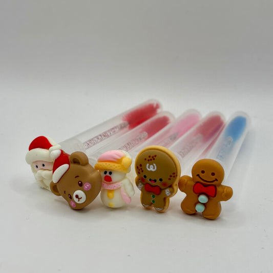 Lash Extension Spoolie Brush with Cover / Pack of 5- Christmas