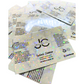 *CUSTOMIZABLE* MARBLE HOLOGRAPHIC LASH SHAMPOO LABELS | 3.5" x 2.4" | NO SHAMPOO SIZE | PROLONG INGREDIENT LIST INCLUDED