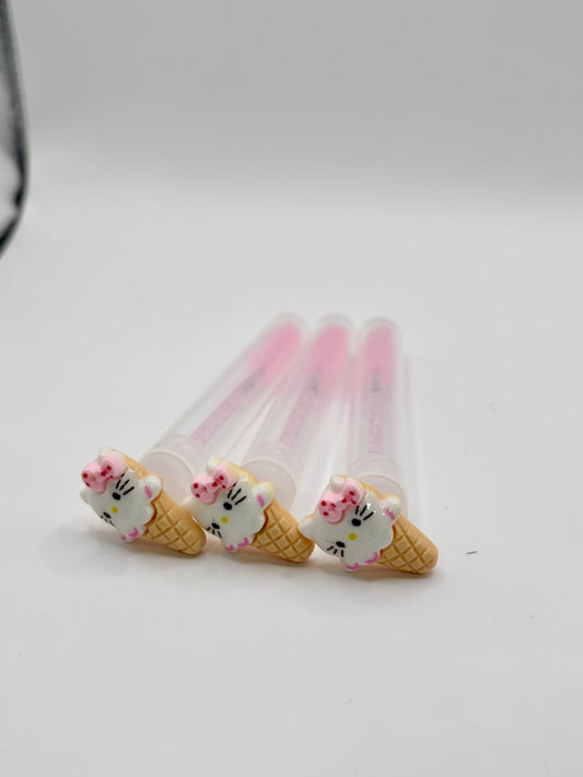 Lash Extension Spoolie Brush with Cover / Price for 1  - Ice cream cats