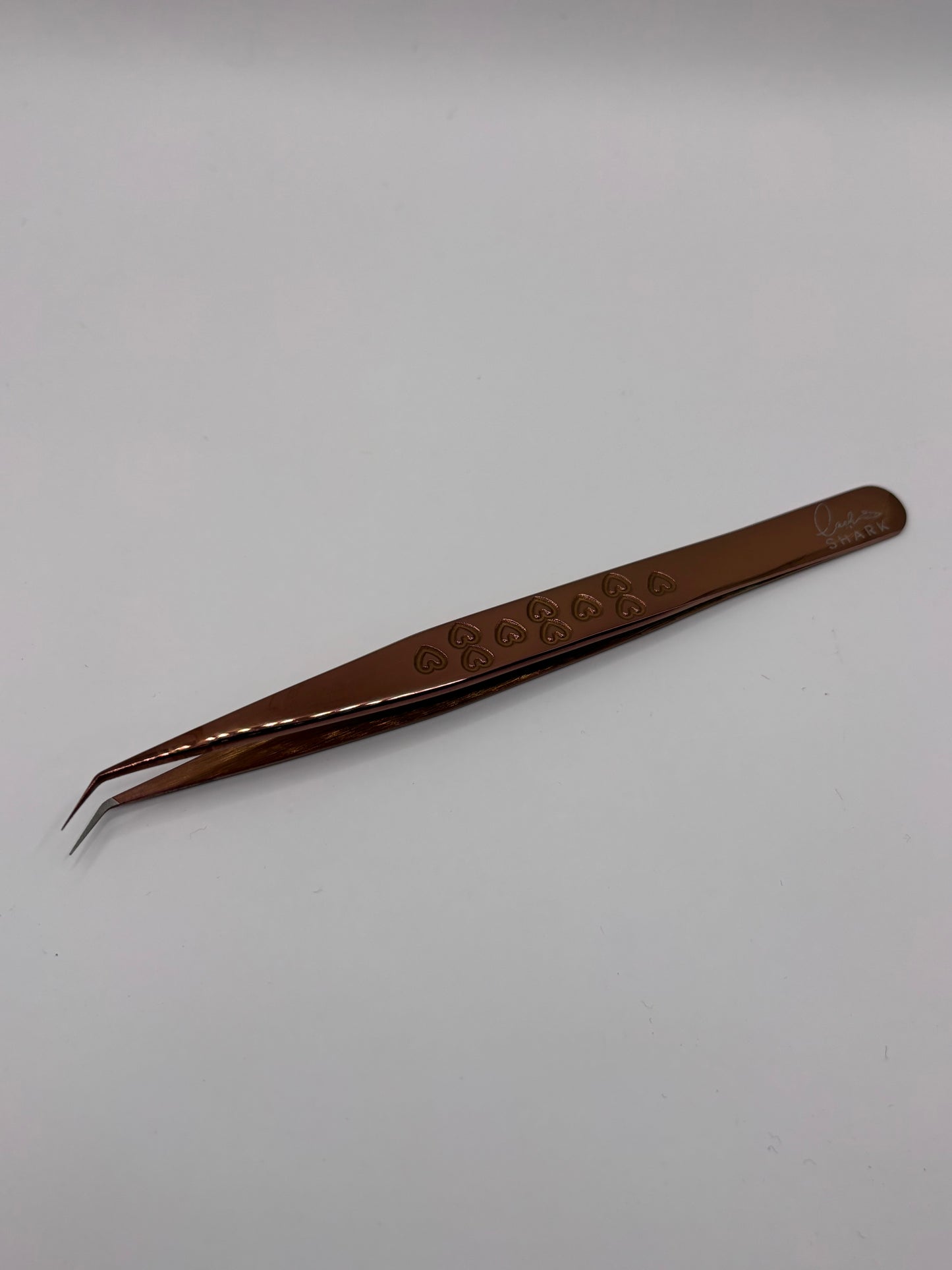 Fiber Tip tweezers - rose gold