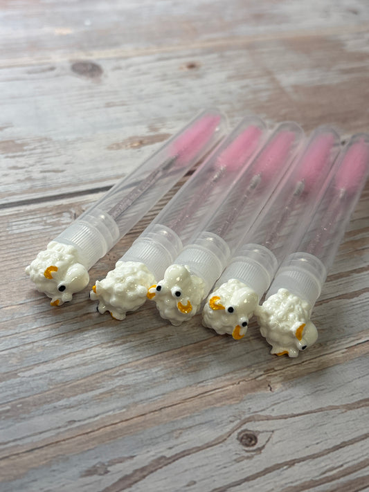 Lash Extension Spoolie Brush with Cover / Price for 1 - sheep