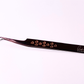 Fiber Tip tweezers - blue, black & rose gold