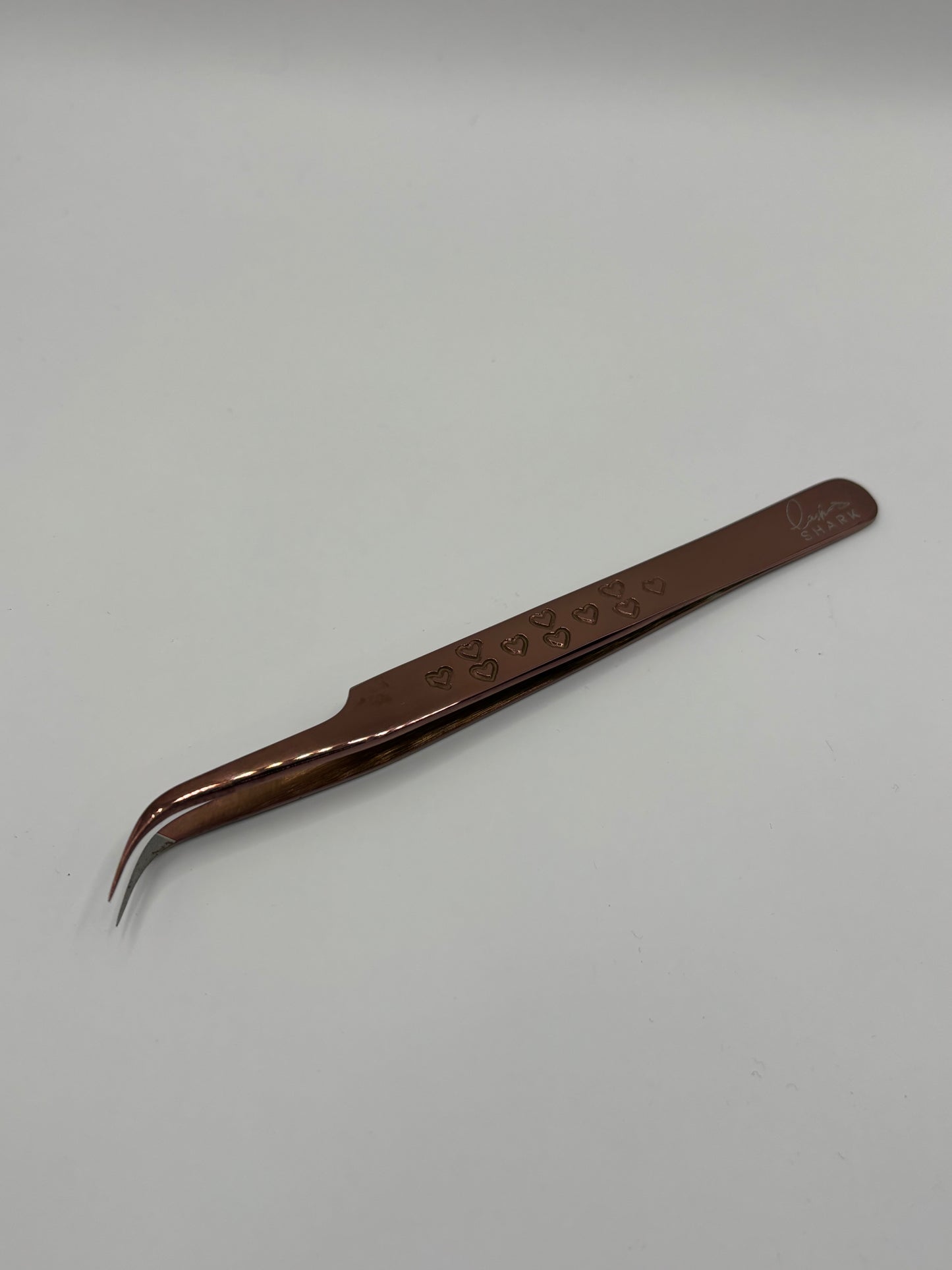 Fiber Tip tweezers - rose gold