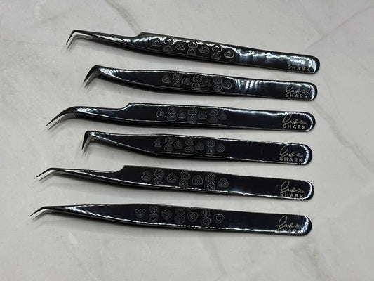 Fiber Tip tweezers - all black