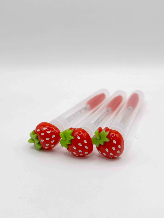 Lash Extension Spoolie Brush with Cover / Price for 1  - strawberries