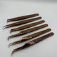 Fiber Tip tweezers - rose gold