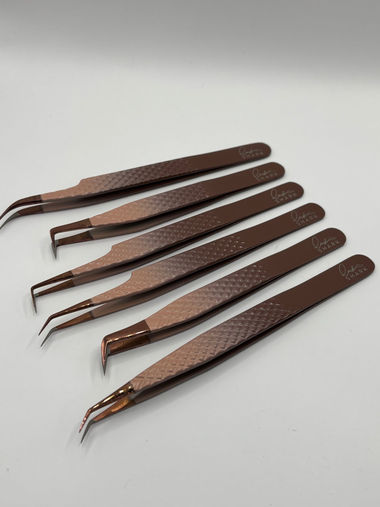 Fiber Tip tweezers - ombré coffee & cream