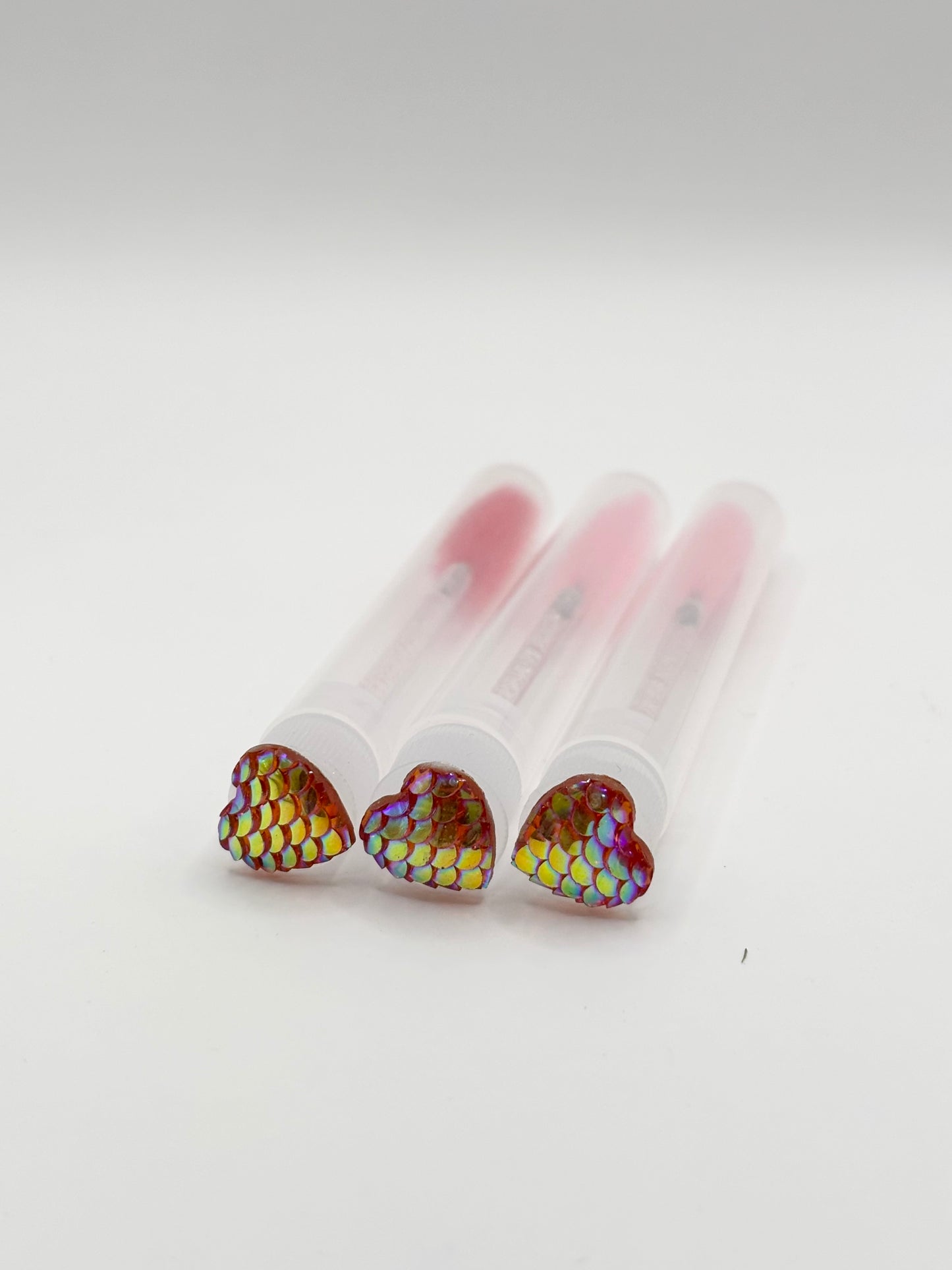 Lash Extension Spoolie Brush with Cover / Price for 1  - mermaid hearts