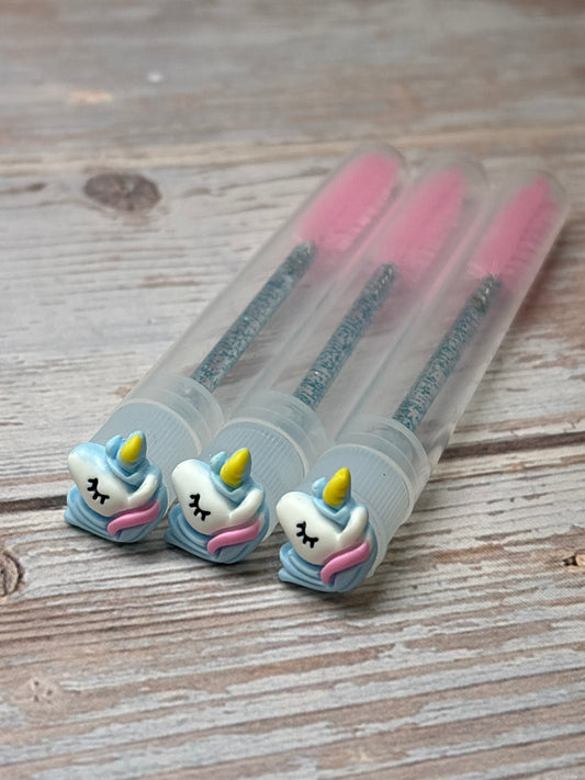 Lash Extension Spoolie Brush with Cover / Price for 1 - unicorn