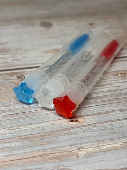 Lash Extension Spoolie Brush with Cover  / Price for 1- stars