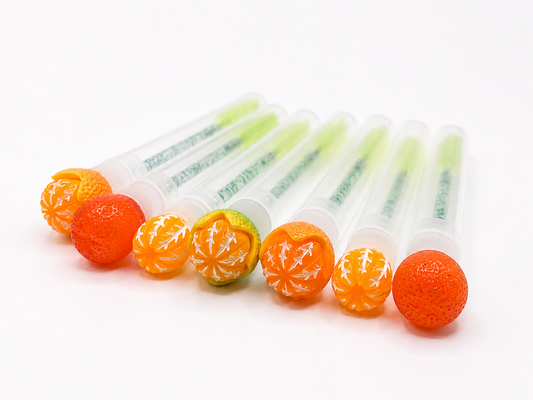 Mixed Oranges Lash Wands with cover / pack of 7