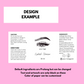 BLACK & WHITE PRINT CUSTOM SHAMPOO LABELS | THERMAL PAPER| COLORED PAPER AVAILIBLE | PRICE FOR 1 LABEL | NO MINIMUM ORDER