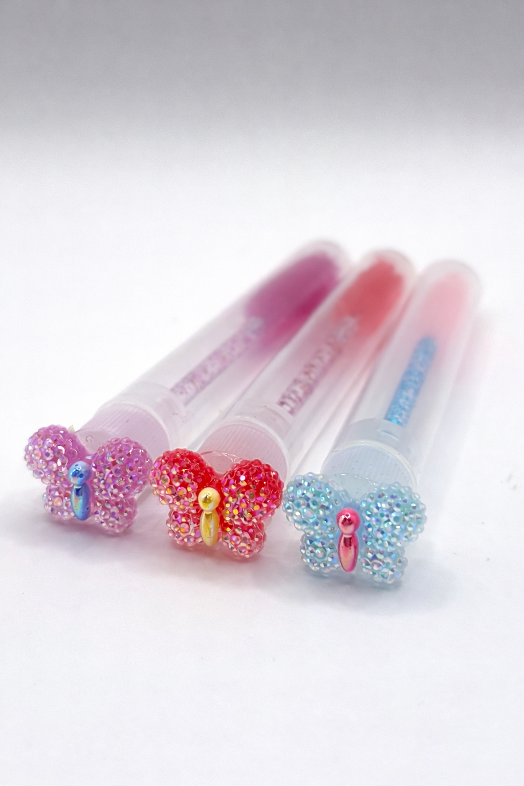 Lash Extension Spoolie Brush with Cover / Price for 1  - butteflies / random color