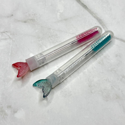 Lash Extension Spoolie Brush with Cover  Lash Extension Spoolie Brush with Cover / Price for 1- mermaid  tails